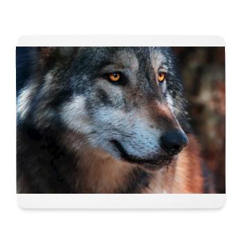 Canadian wolf - Mouse Pad (horizontal) - white - Front