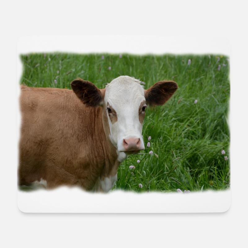 The cow - Mouse Pad (horizontal) - white