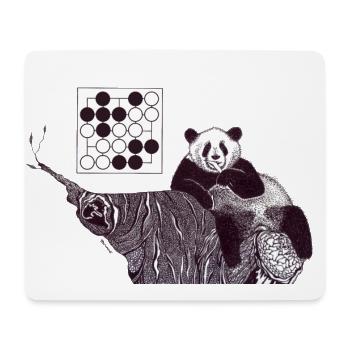Panda 5x5 Seki - Mouse Pad (horizontal) - white - Front