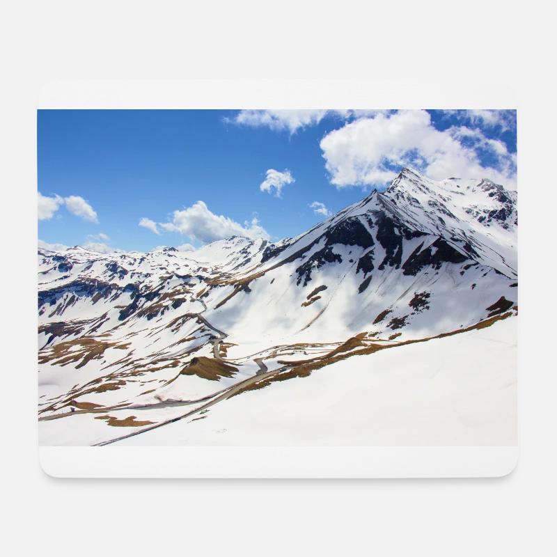 Großglockner Hochalpenstraße - Mousepad (Querformat) - Weiß