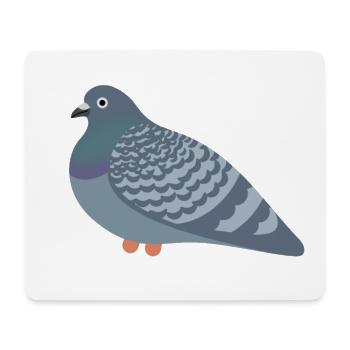 Cookie Pigeon Friend - Mousepad (Querformat) - Weiß - Vorne