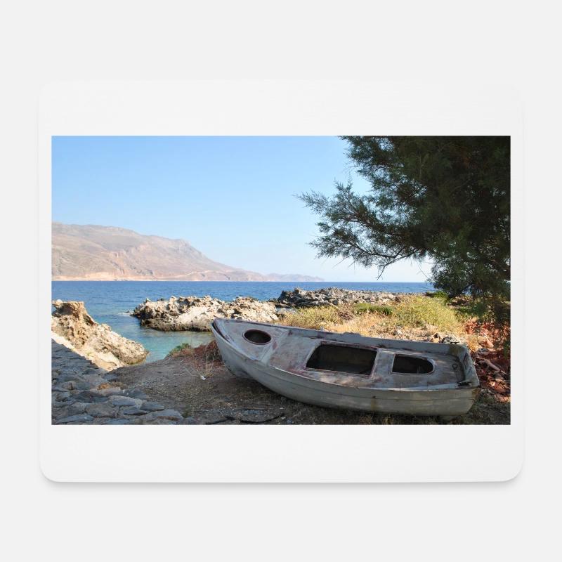 Kreta Plakat - Mousepad (Querformat) - Weiß