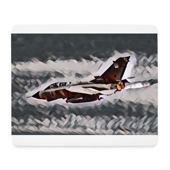 Tornado-Flamme im Studio - Mousepad (Querformat) - Weiß - Vorne