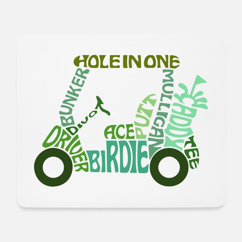 Golf Golf Golf-Begriffe - Mousepad (Querformat) - Weiß