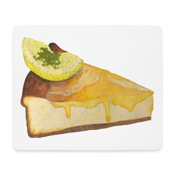 Lemon cake cheesecake - Mouse Pad (horizontal) - white - Front