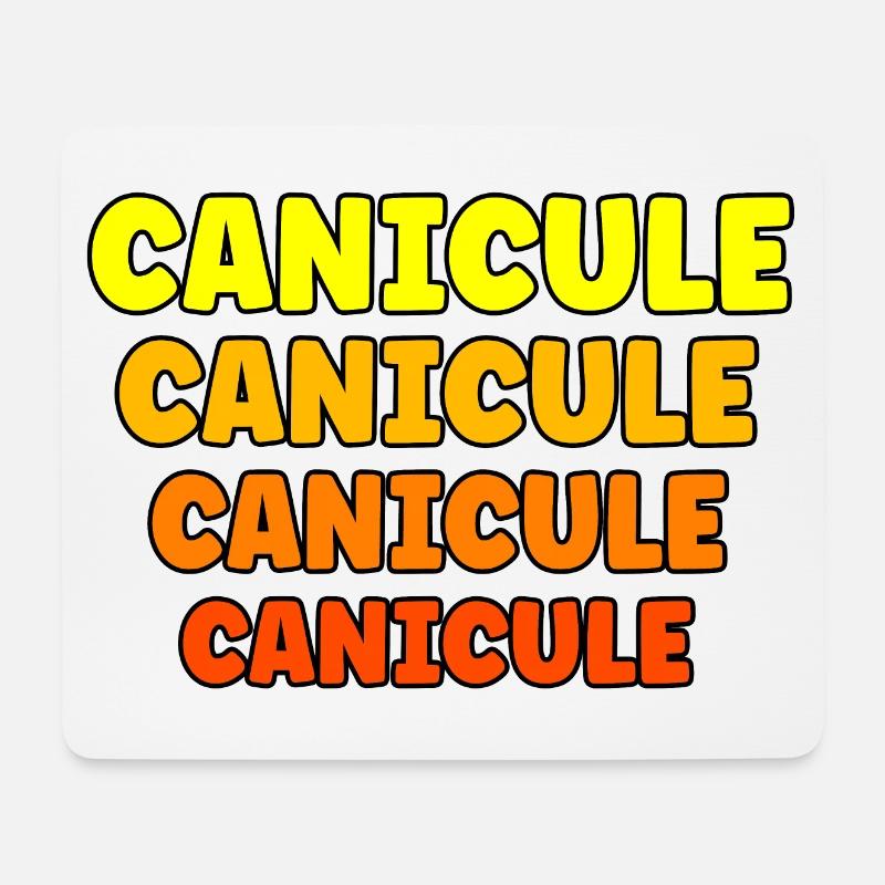 Canicule chaleur extrême - Tapis de souris (format paysage) - blanc