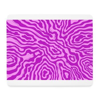 rosa Wellen - Mousepad (Querformat) - Weiß - Vorne