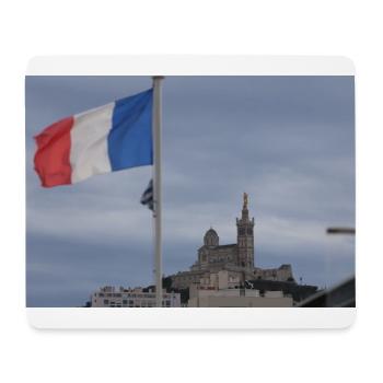 Notre dame de la garde Marseille, Frankreich - Mousepad (Querformat) - Weiß - Vorne