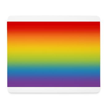Regenbogen Flagge Fahne LGBT CSD Gay Pride - Mousepad (Querformat) - Weiß - Vorne