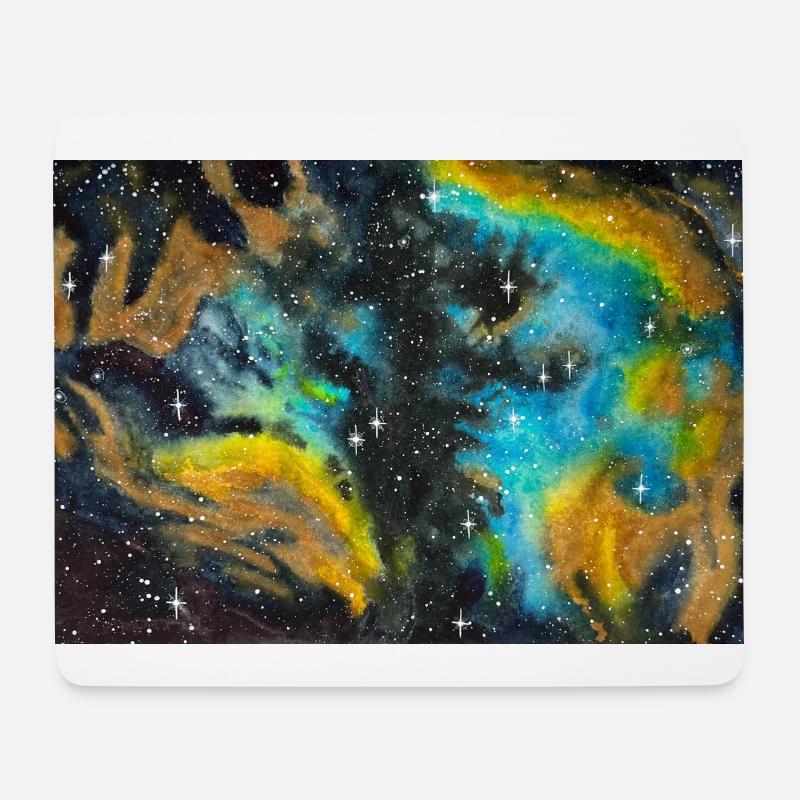 Galaxy Nebula NGC 5189 Galaxie Nebel Nerd Astro - Mousepad (Querformat) - Weiß