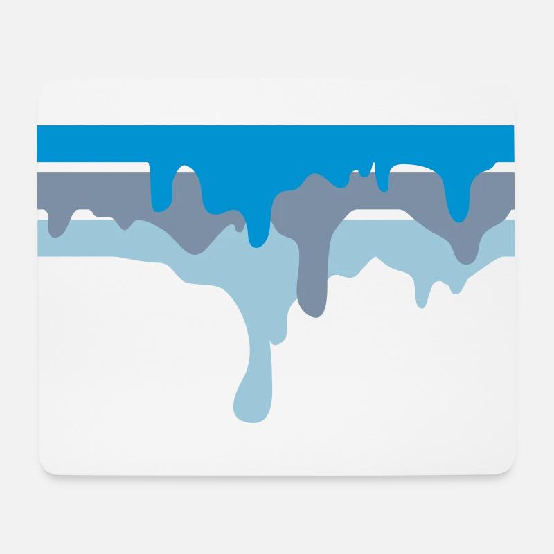 100% Graffiti Color DRIPS - Mousepad (Querformat) - Weiß