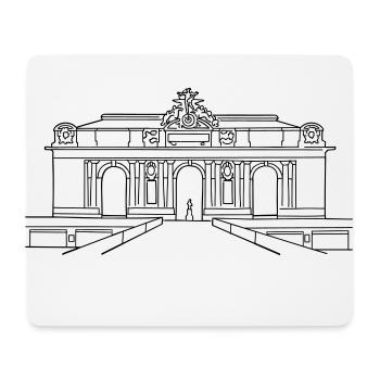 Grand Central Station NewYork - Mouse Pad (horizontal) - white - Front