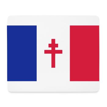 France libre - Tapis de souris (format paysage) - blanc - Devant
