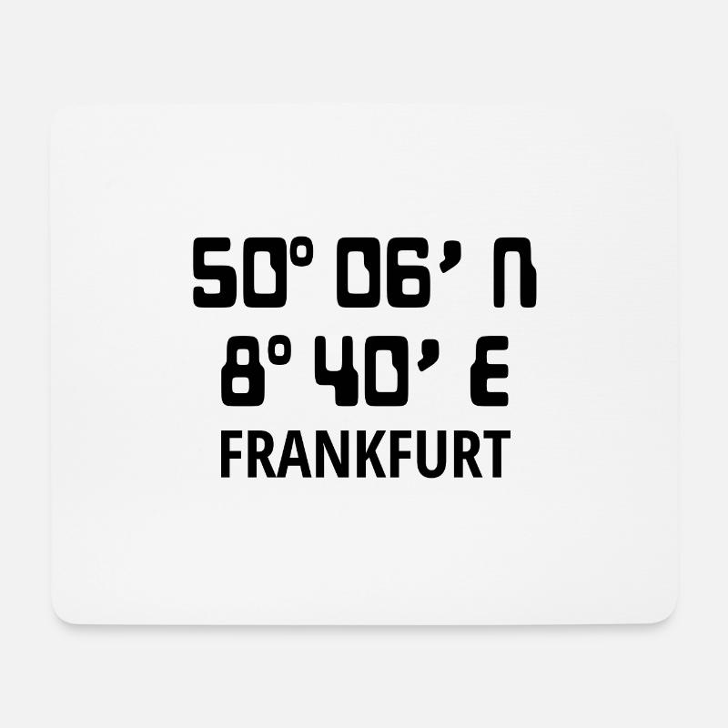 Frankfurt - Mousepad (Querformat) - Weiß