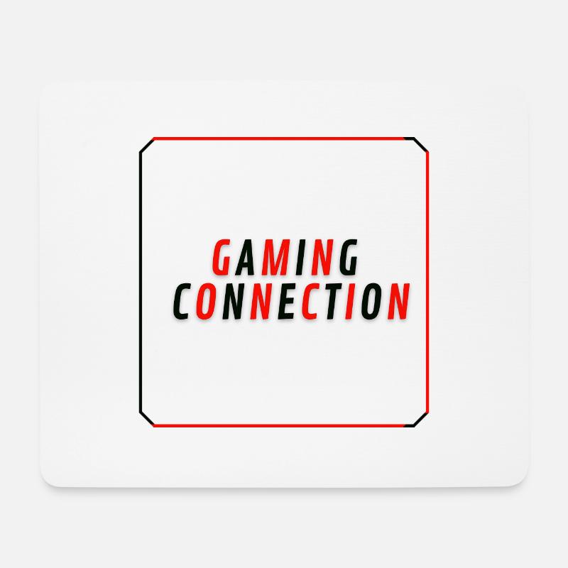 Gamming Connection / Logo - Mousepad (Querformat) - Weiß