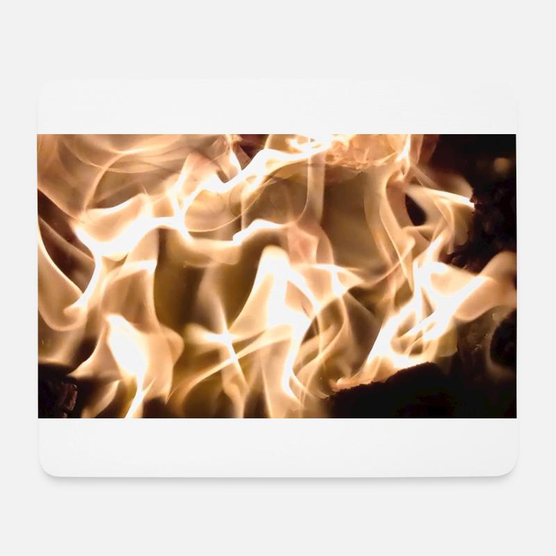 Feuer - Mousepad (Querformat) - Weiß