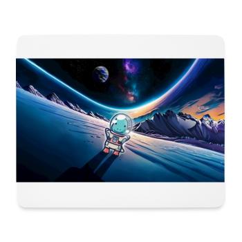 hugadino astronaut dino, cute dinosaur - Mouse Pad (horizontal) - white - Front