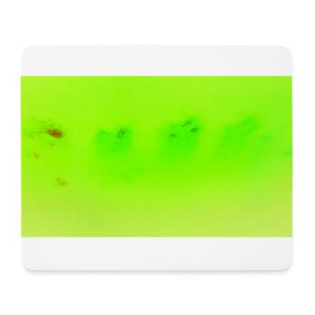 Vert fluo 15 - Tapis de souris (format paysage) - blanc - Devant