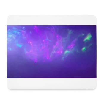 Neon Space - Mousepad (Querformat) - Weiß - Vorne