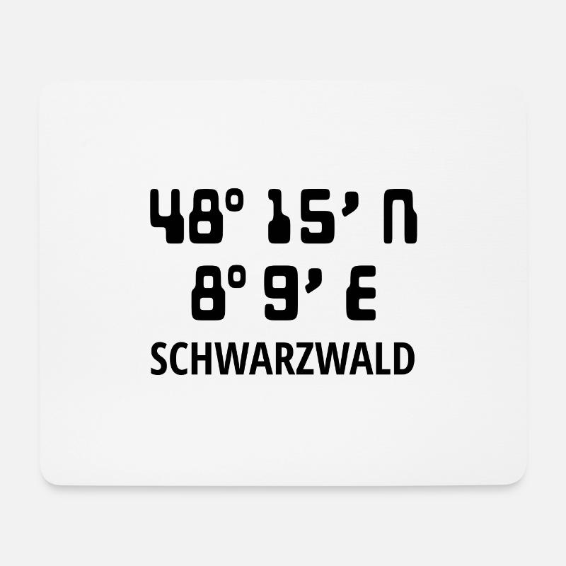 Schwarzwald - Mousepad (Querformat) - Weiß