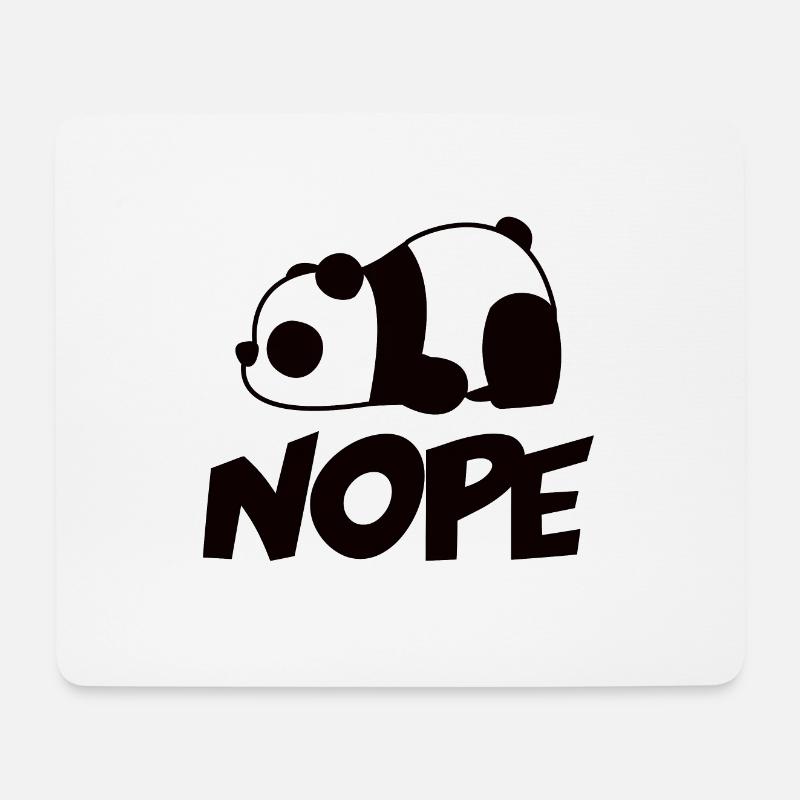 Heute Nicht Panda - Mousepad (Querformat) - Weiß