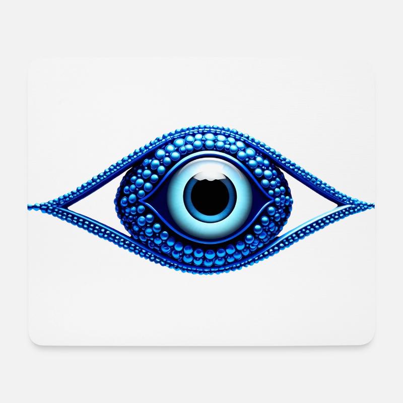 Nazar Blick - Mousepad (Querformat) - Weiß