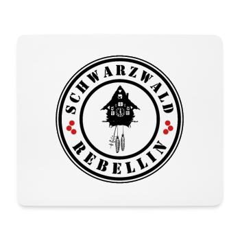 Schwarzwald Rebellin - Mousepad (Querformat) - Weiß - Vorne