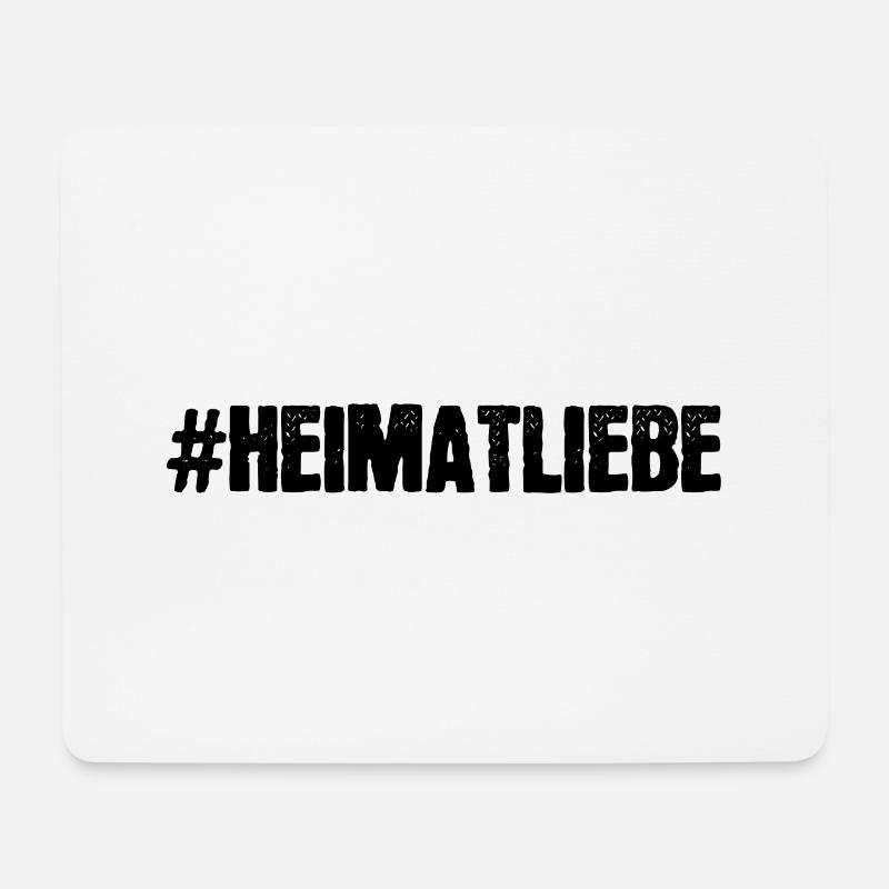 Heimatliebe - Mousepad (Querformat) - Weiß