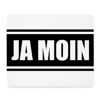 Ja moin - Mousepad (Querformat) - Weiß - Vorne