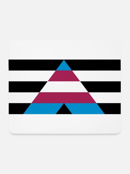 Cis Trans-Ally - Mousepad (Querformat) - Weiß