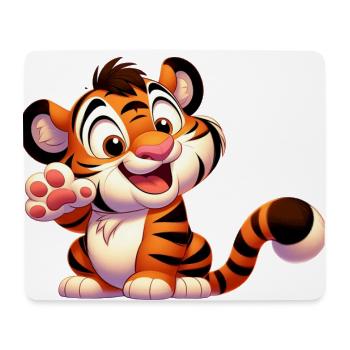 Tiger 4 - Mouse Pad (horizontal) - white - Front