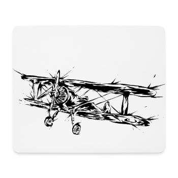 Pilote d’avion - Tapis de souris (format paysage) - blanc - Devant
