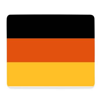Deutschland Flagge Fahne Germany - Mousepad (Querformat) - Weiß - Vorne