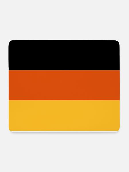 Deutschland Flagge Fahne Germany - Mousepad (Querformat) - Weiß