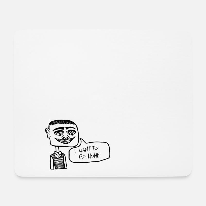 iwanttogohome - Mousepad (Querformat) - Weiß