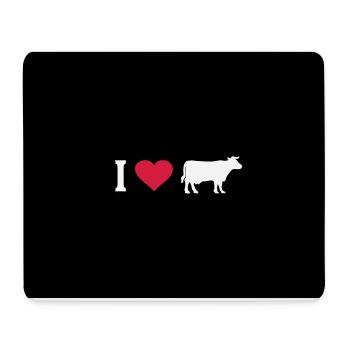 Cow Cows Heart I Love Farm Farmer Farmer Cattle - Mouse Pad (horizontal) - white - Front