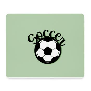 FUßBALL SOCCER BALL - Mousepad (Querformat) - Weiß - Vorne