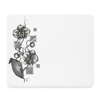 Orchidee - Mousepad (Querformat) - Weiß - Vorne
