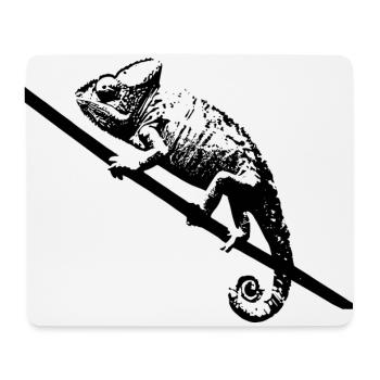 Caméléon - Tapis de souris (format paysage) - blanc - Devant