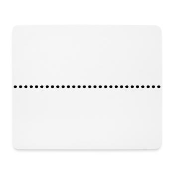 dottet_line_ay1 - Mousepad (Querformat) - Weiß - Vorne