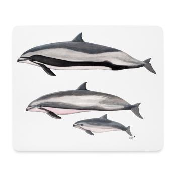 Fraser dolphin - Fraser's dolphin - Dauphin - Mouse Pad (horizontal) - white - Front