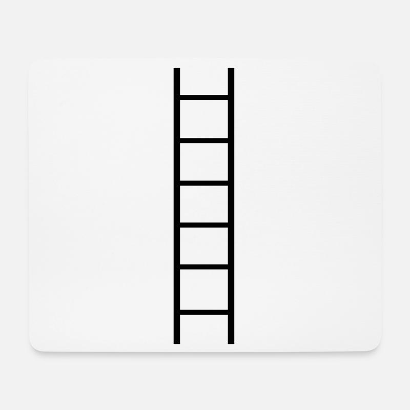 Leiter - Jeder braucht eine Leiter - Mousepad (Querformat) - Weiß