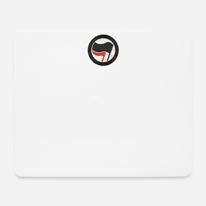 ANTIFA - Mousepad (Querformat) - Weiß