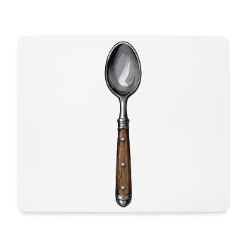 Hand Drawn Spoon Illustration - Mouse Pad (horizontal) - white - Front