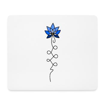 Unalome Lotus - Mousepad (Querformat) - Weiß - Vorne