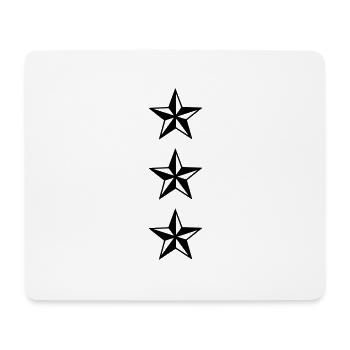 stars military rank - Mousepad (Querformat) - Weiß - Vorne