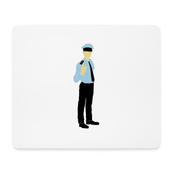 Polizist - Mousepad (Querformat) - Weiß - Vorne