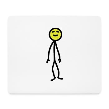 happy_man - Mousepad (Querformat) - Weiß - Vorne