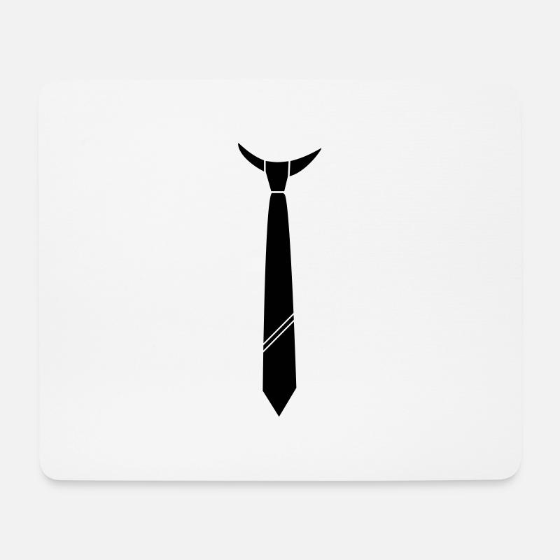 Lose Krawatte - Mousepad (Querformat) - Weiß