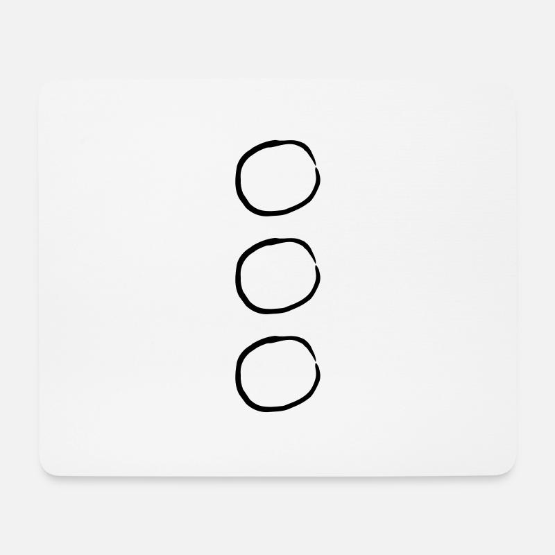 Choose Circles - Mousepad (Querformat) - Weiß